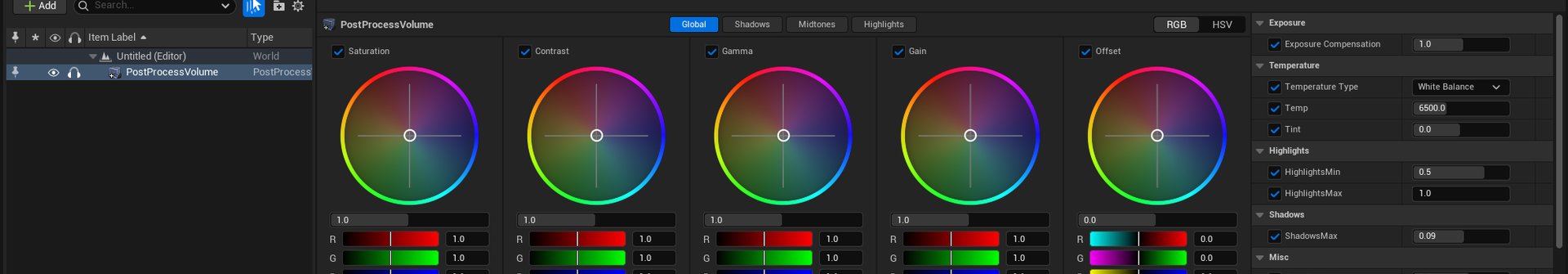 UnrealEngineColorGrading